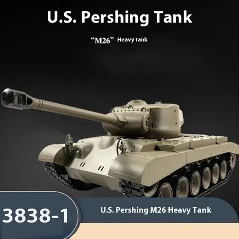 Henglong tank military model remote control 3838-1 tank infrared battle crawler-type smokable off-road vehicle