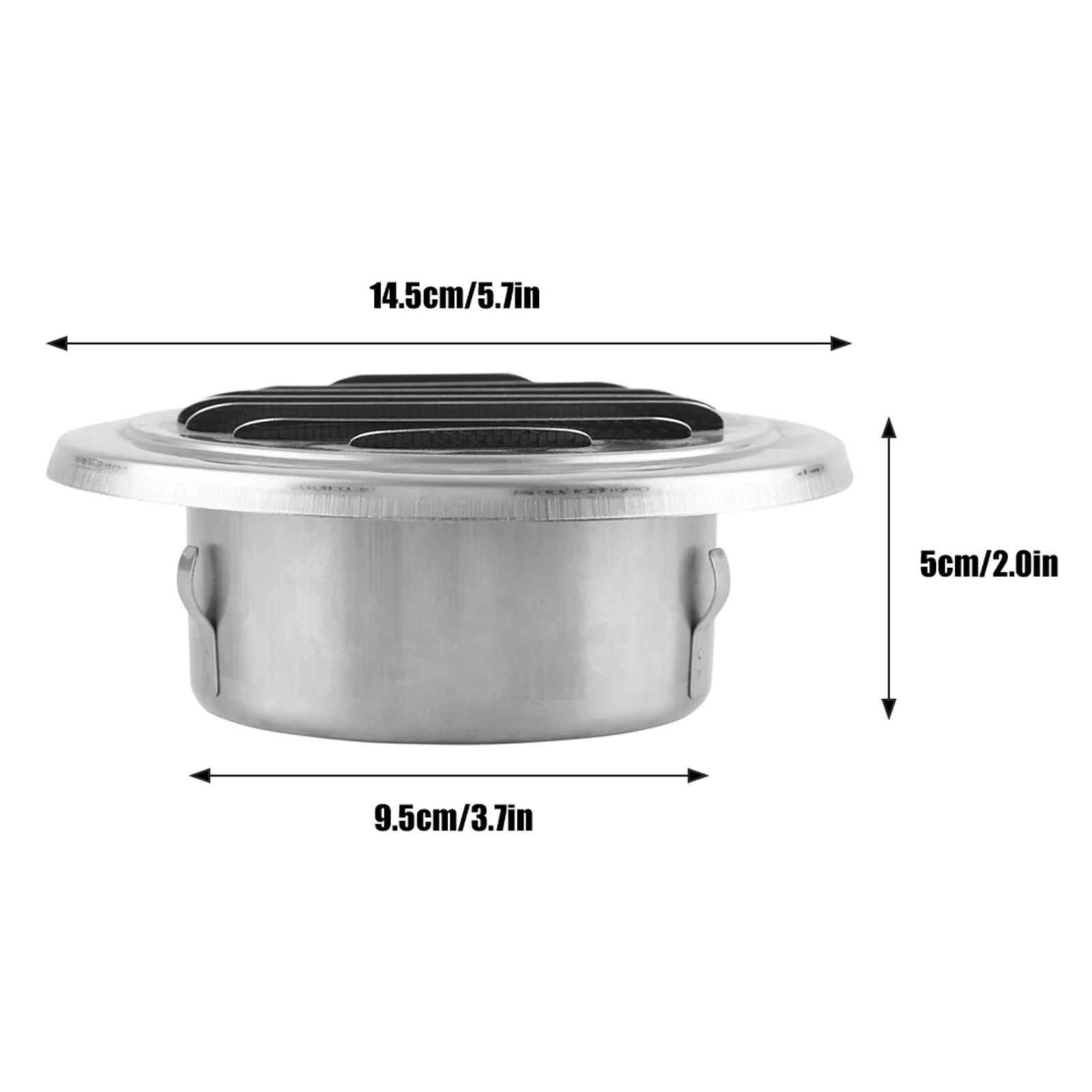 Stainless Steel Air Vent Stainless Steel Wall Air Vent Round Flat Grille Ducting Ventilation Cover Outlet Insect Mesh Air Vent