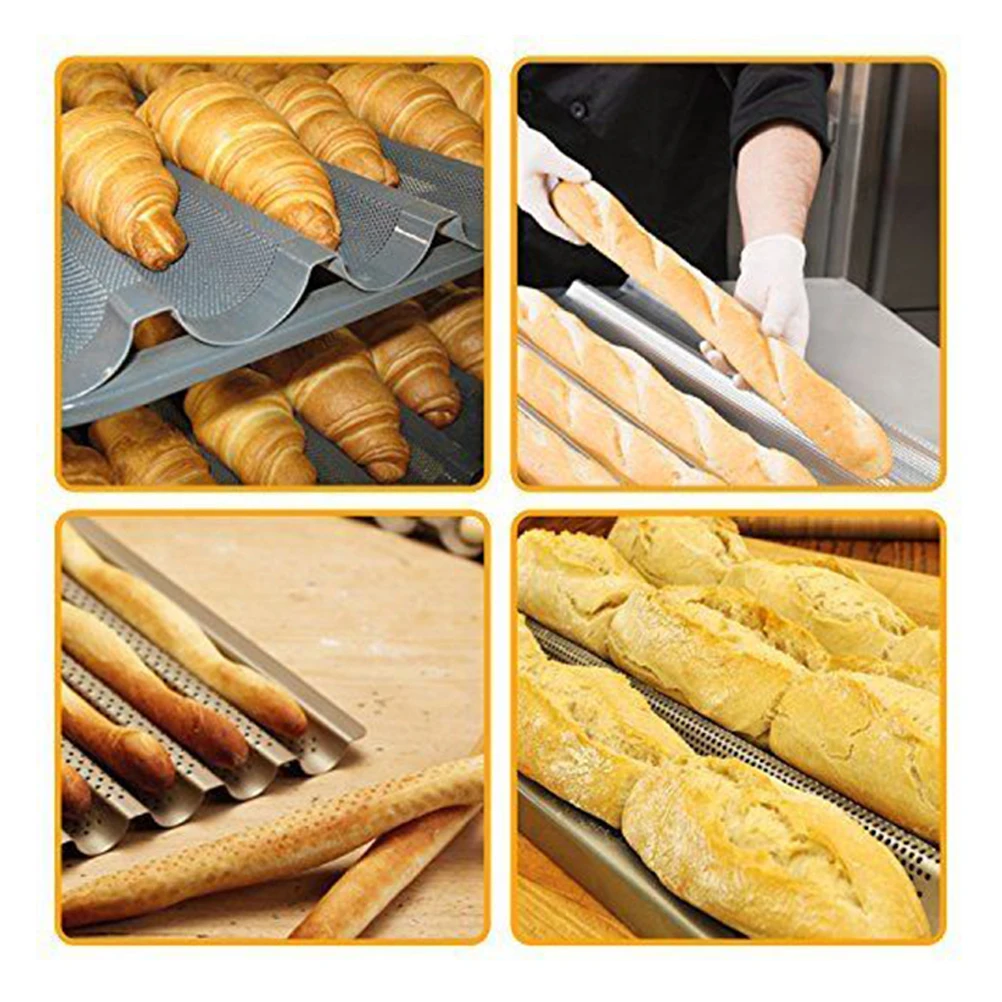 

2 PCS Bread Pans for Homemade Baking Tray Rack Mold Steel Tin Silver Kitchen Tool