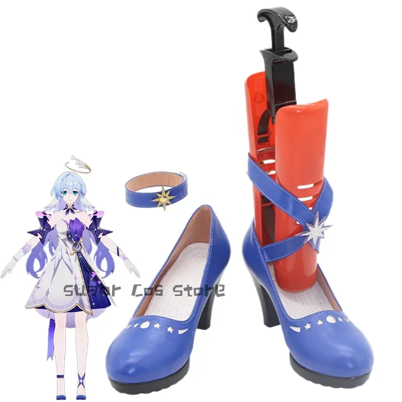 

Game Honkai Star Rail Latest Robin Cosplay Shoes High Heeled Shoes Miss Robin Uniform Halloween Carnival Role Play Outfits Party