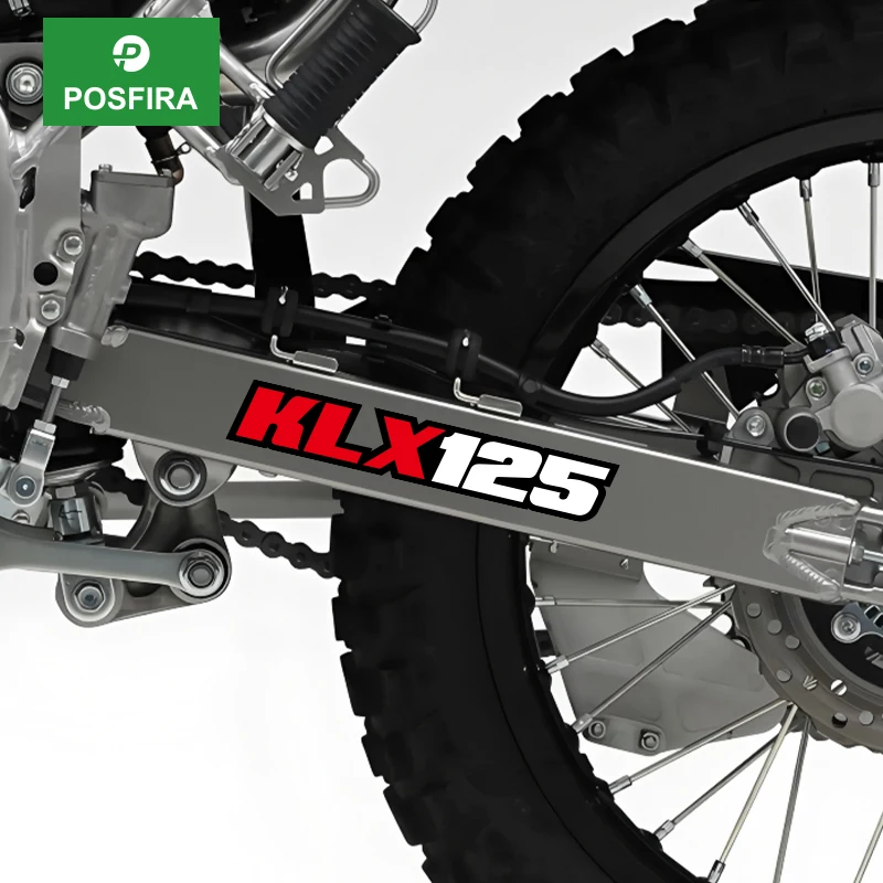 

POSFIRA Motorcycle Swingarm Stickers Vinyl Decals for Kawasaki KLX125 KLX 125 2005-2017 2012 2013 2014 2015 2016 Accessories