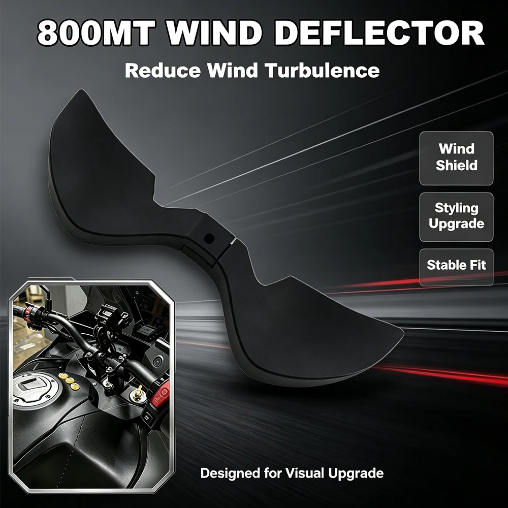 For CFMOTO 800 MT 800MT 800-MT Motorcycle Cockpit Windshield Forkshield Front Spoiler Aerodynamic Winglet Wing Fairing Parts