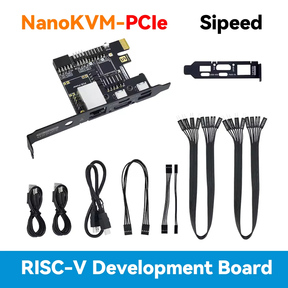 

NanoKVM-PCIe PiKVM Пульт дистанционного управления Сервер управления и обслуживания ATX ПК Пульт дистанционного управления RISC-V Nano KVM Over IP для PiKVM