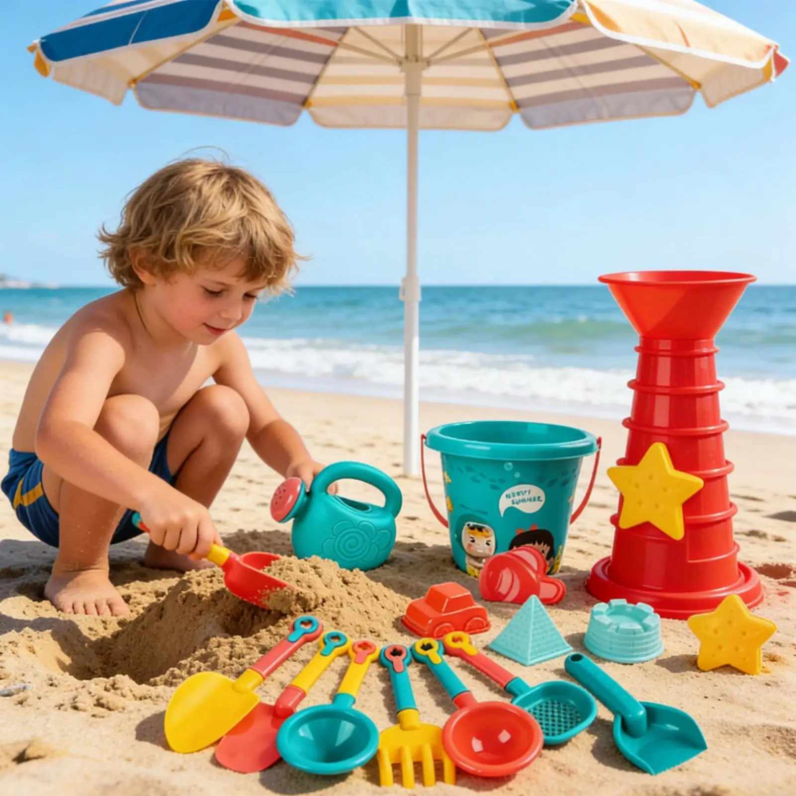 sand-toys-with-car-mold-fun-summer-games-23-piece-summer-sand-beach-toys-set-for-kids-girls-boys-outdoor-camping-pool-garden