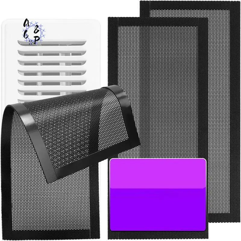 

A68P-Floor Vent Covers, 5.5X12in Magnetic Vent Covers Air Vent Covers Mesh Screen Register Vent Covers For Home,Floor,HVAC