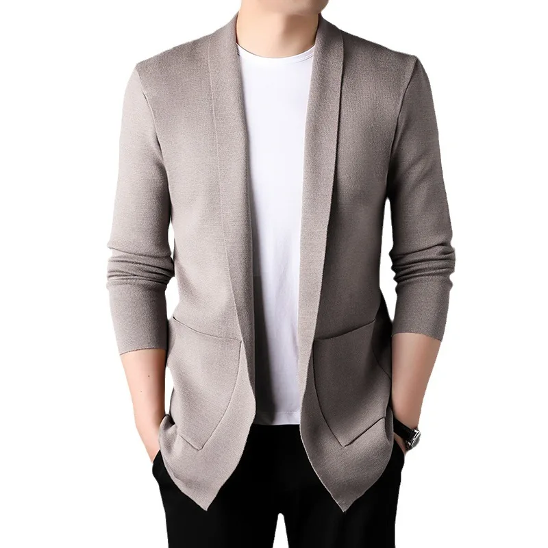 

Men Clothes New Autum Winter Fashion Knit Mens Cardigan Sweater Coats Coat
