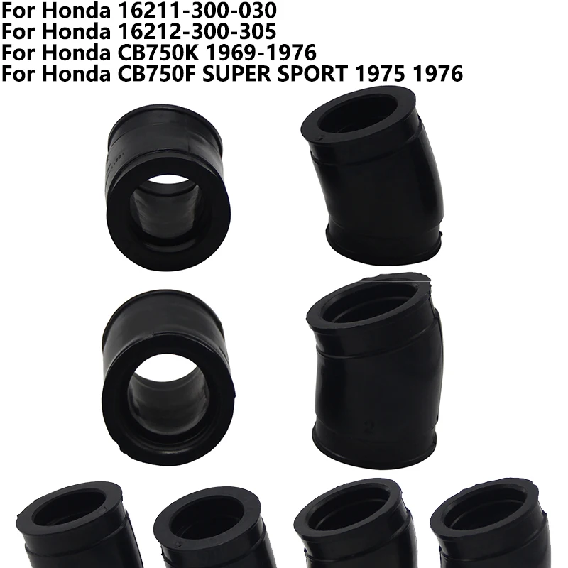

4pcs Motorcycle Carburetor Interface Manifold Intake Glue for Honda CB750K CB750F SUPER SPORT OEM：16212-300-305 16211-300-030