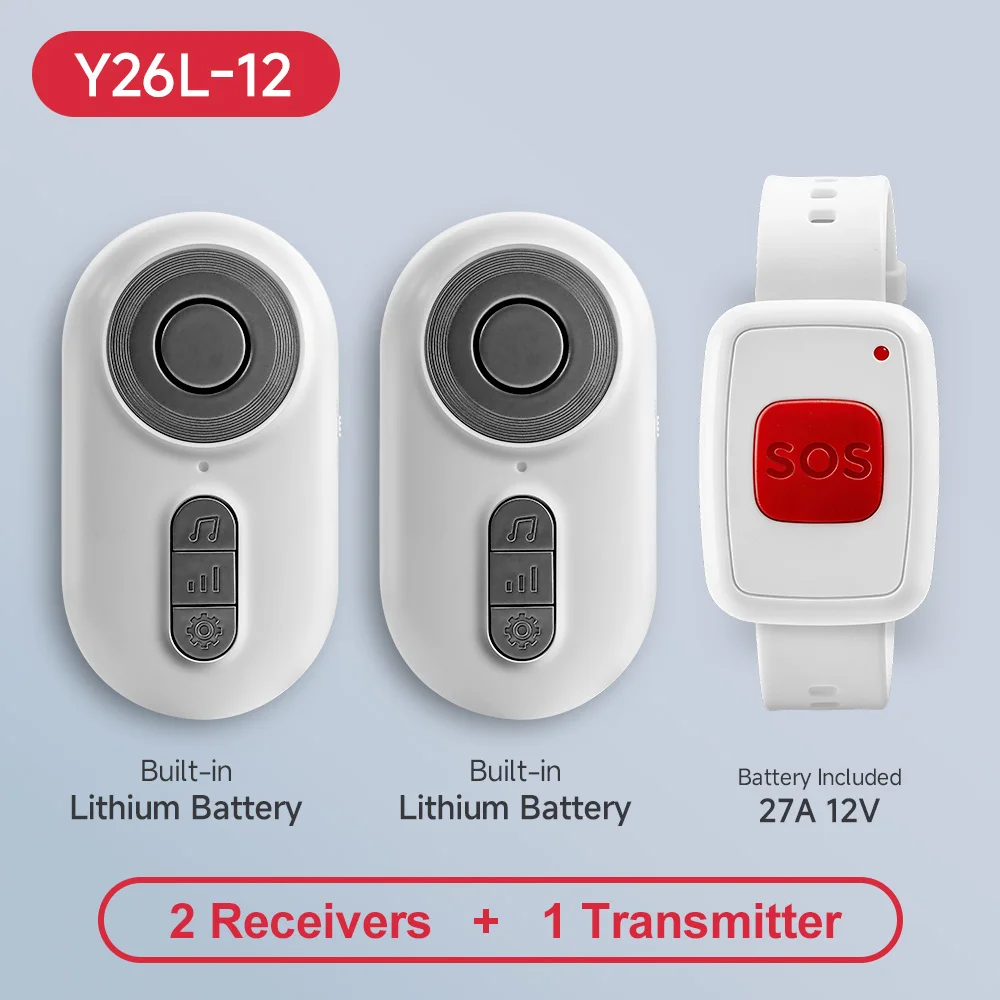 Eenvoudige SOS-horloge- en vibratiepagerkit |   Oude-eren veiligheidswaarschuwingssysteem |   Zorgverlener Persoonlijke oproepknop Monitor Thuis