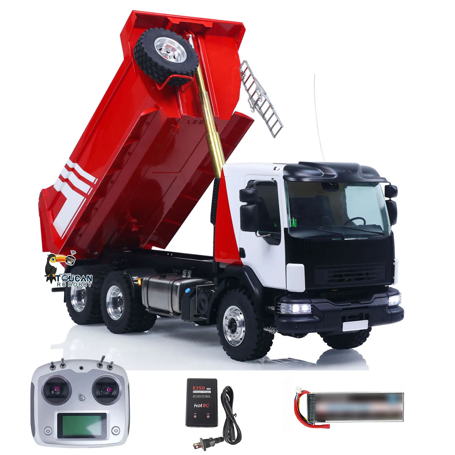 LESU 1:14 الهيدروليكية RC شاحنة قلابة 6x6 RTR التحكم عن بعد قلابة سيارات 2-Speed علبة التروس قفل تفاضلي نماذج الهيكل المعدني #1