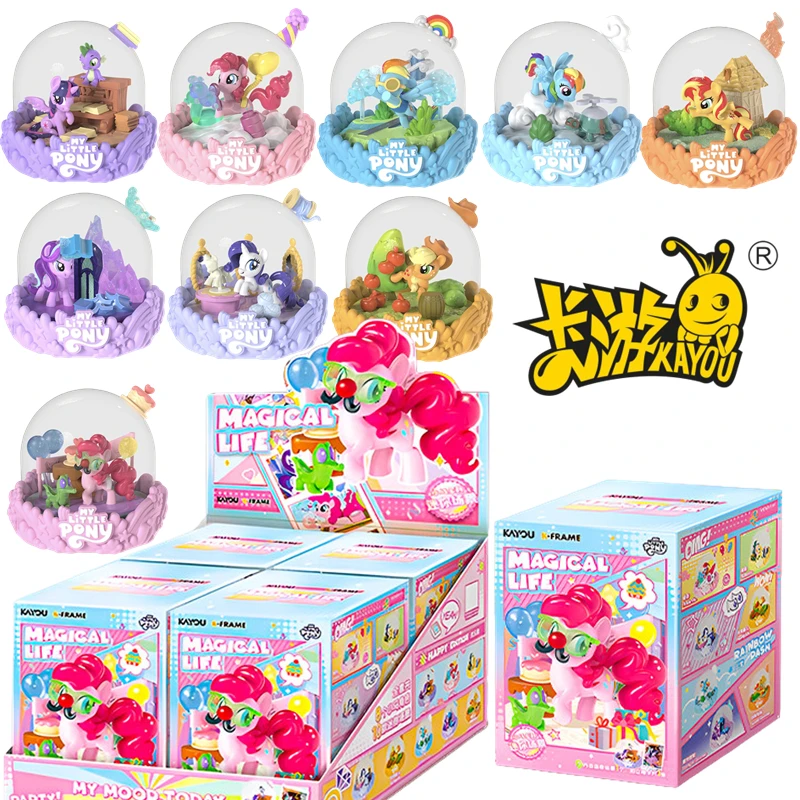 KAYOU Nightmare Moon My Little Pony Pinkie Pie Rarity Fluttershy Animation Mini-Szenen-Puppe Actionfigur Sammlerstücke Geschenke