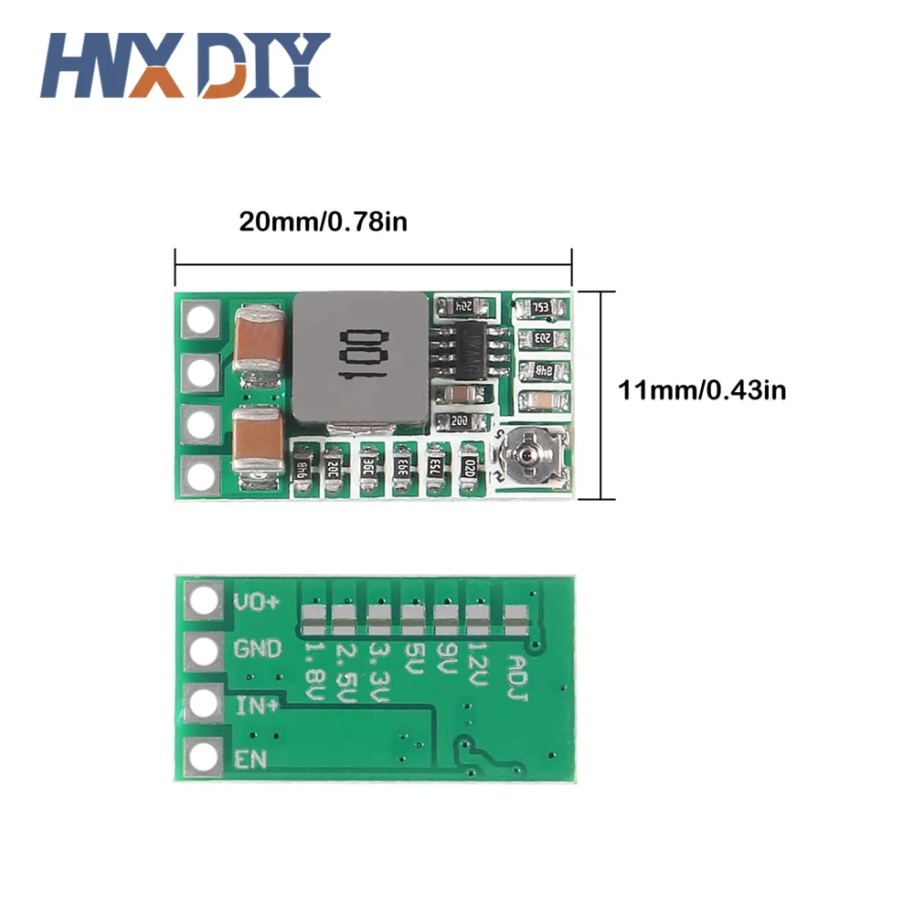 5/10pcs Mini DC-DC 4-20V To 5V 3A Step Down Power Supply Module Buck Converter Adjustable Efficiency 97.5%