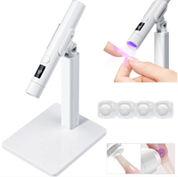 2-in-1 Mini UV Lamp Gel nail polish Portable 3W LED Nail Lamp 20s/60s Time Modes USB Charging For Beginners Pink