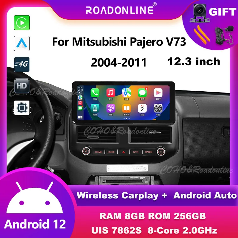 

Android audioFor Mitsubishi Pajero V73 2004-2011 Android 12 12.3inch 8+256 Car Multimedia Player car intelligent systems