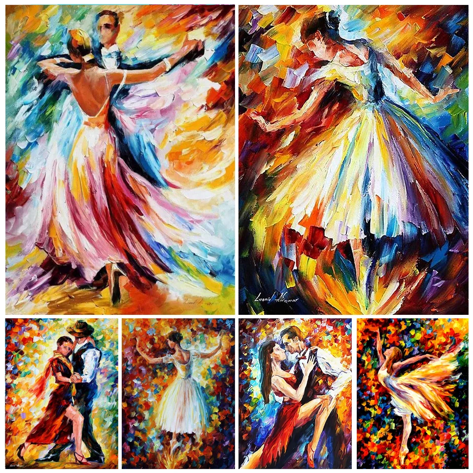 5D Diamond Painting Ballet Girl Oil Painting Full Drill Diamond Mosaic DIY Hand Inlaid Rhinestone Embroidery Home Decor PP4932