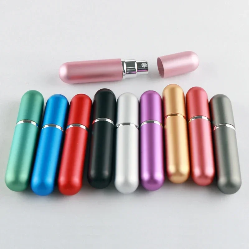 5/10/20/30/50Pcs 5ml Perfume Bottle Portable Empty Spray Bottle Mini Aluminum Perfumes Atomizer perfume refill bottle travel