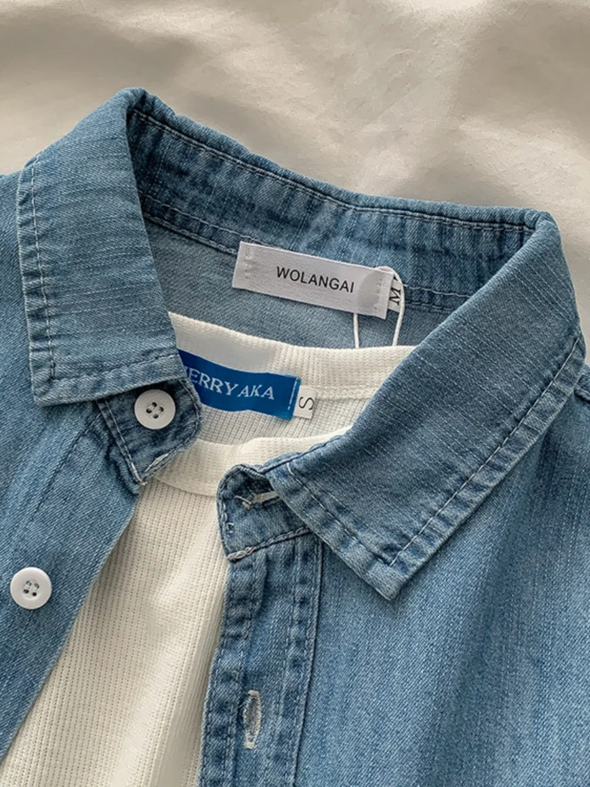 Chemises en jean bleu décontracté pour femmes, chemisier à simple boutonnage, col rabattu, manches longues, printemps, automne