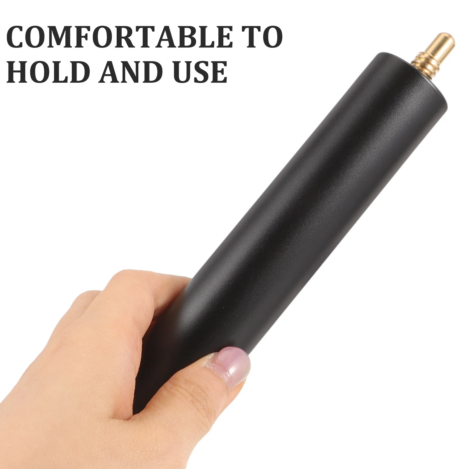 

Pool Cue Extender Billiards Extension Pole for Cues Aluminum Alloy Stick Black Rod