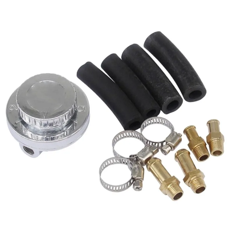 

1-5psi universal adjustable fuel pressure regulating valve engine carburetor modification kit 8/10mm