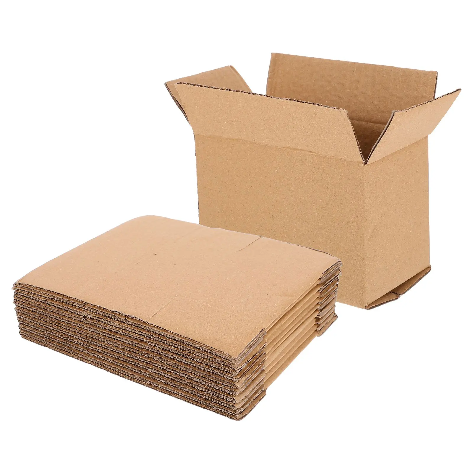 Cajas de cartón corrugado de 10 Uds., almacenamiento móvil resistente, caja de embalaje de envío, sobres publicitarios, contenedores de embalaje de correo reutilizables