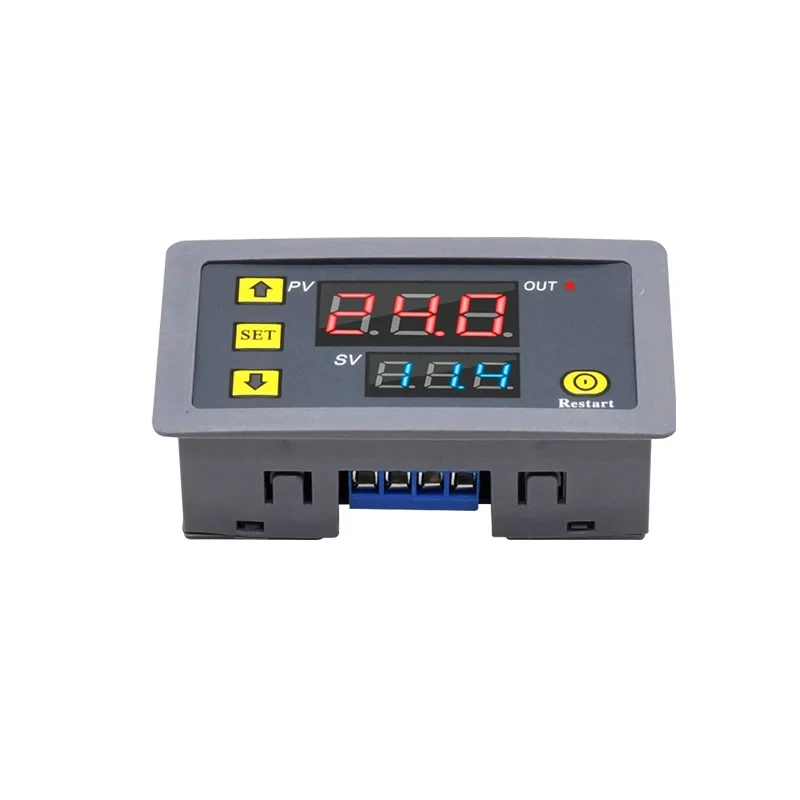 Adjustable Time Relay Module AC110V-220V/DC12V LED Display Cycle Timing Control Switch for Electrical Engineering