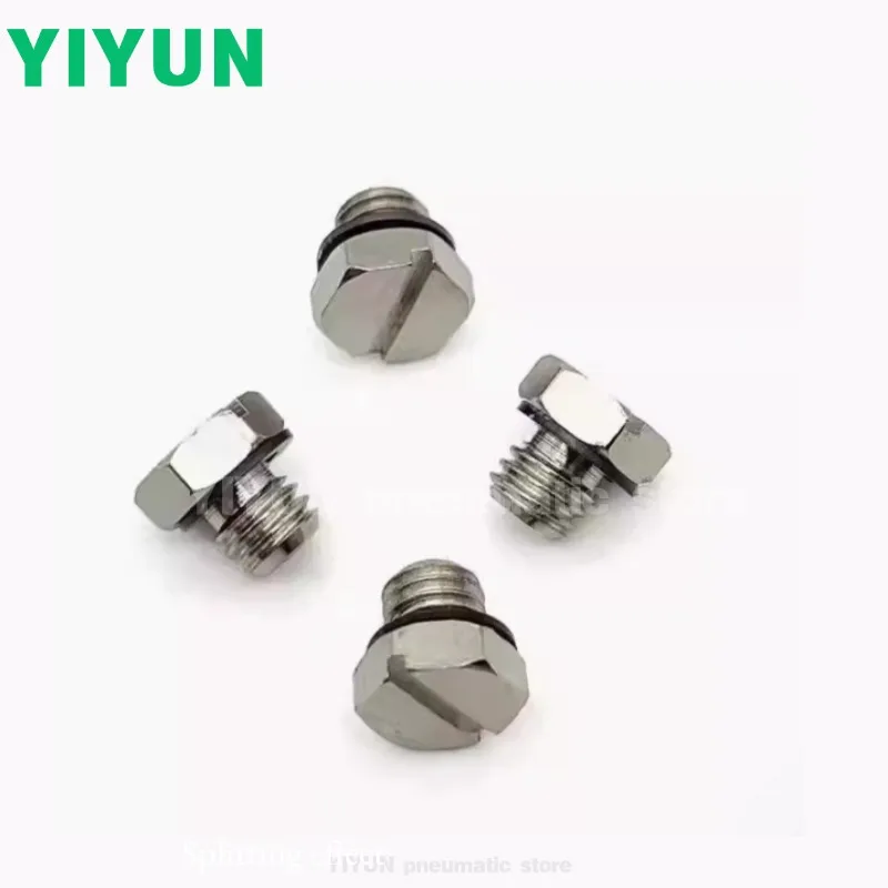 G1-8 G1-4 M-3P/4P /5P /6P /8P Plug the hard outer hexagonal word mouth M3 M5 M-series metal joint micro screw plug
