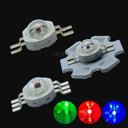 1-100pcs RGB LED Light 3W 9W 4Pin 6Pin COB Chip Real Full Watt 3x1w 3x3w 2.0-3.6V Red Green Blue Color For Stage Light DIY Beads