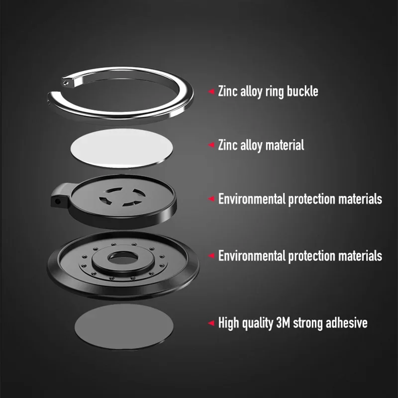 Universal Finger Ring Holder Stand Mobile Phone Luxury Rotatable Phone Back Sticker Holder  for IPhone Samsung Xiaomi