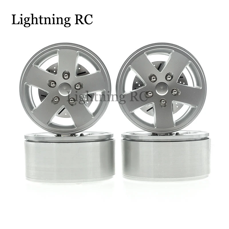 

4pcs 2.2" Beadlock Metal Wheel Rim for 1/10 RC Crawler Car Axial SCX10 90046 Wraith RR10 TRX-6