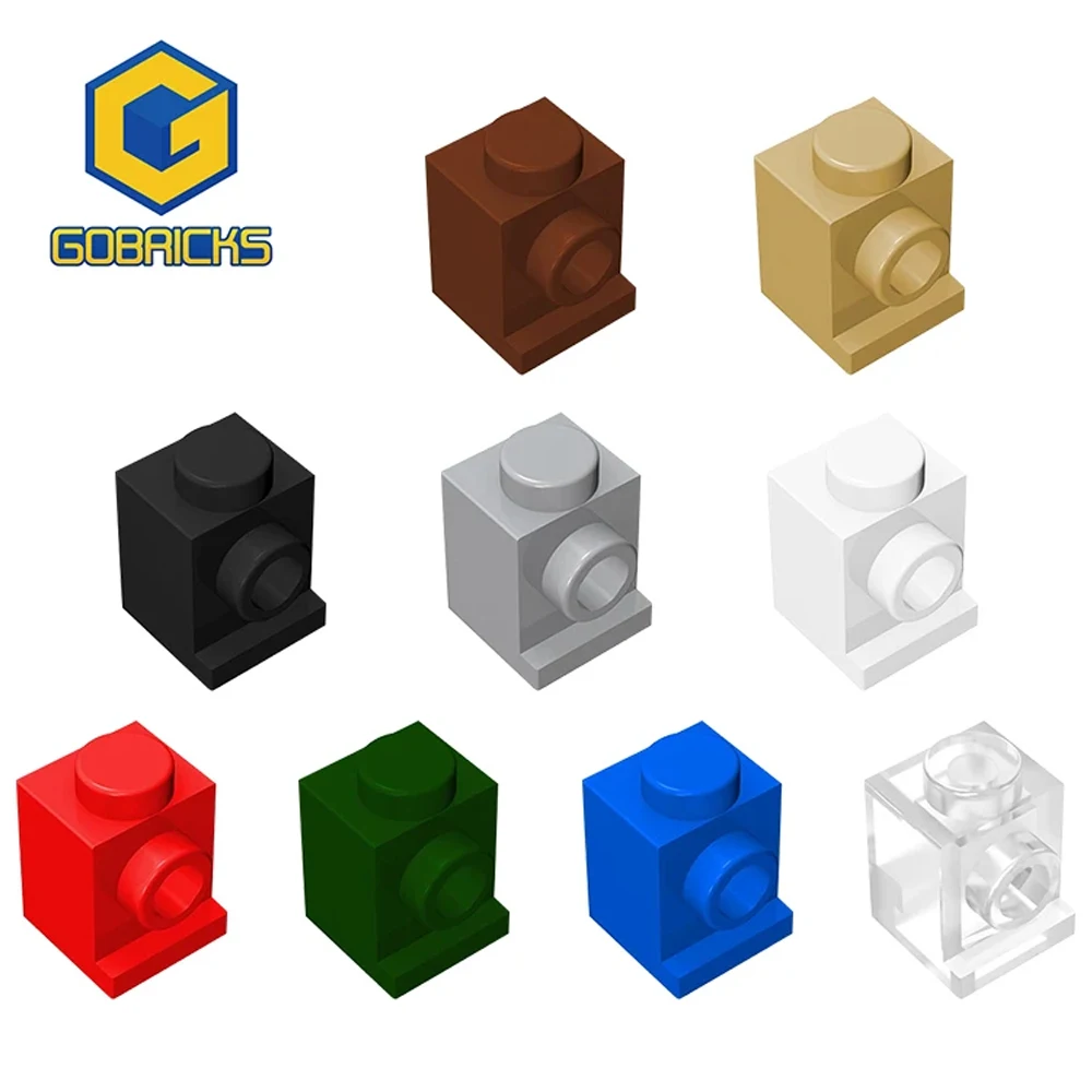 Gobricks-piezas MOC de 10 piezas, 4070, 30069, 35388, ladrillo especial 1x1 con faro, Compatible con Assmble DIY, bloques de construcción, juguete