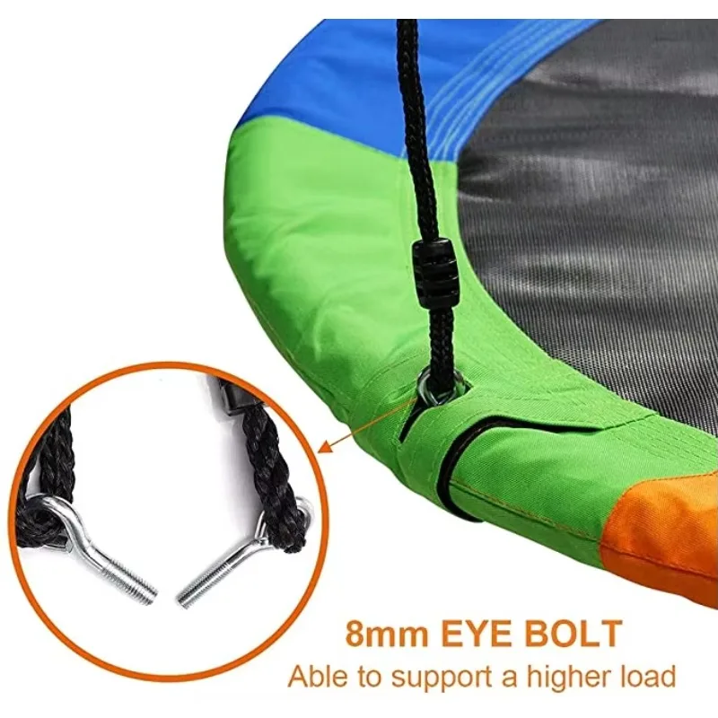600D Round Rope Swings Outdoor Playground Hanging Garden Play Entertainment Activity Toy Seat Kids Swing
