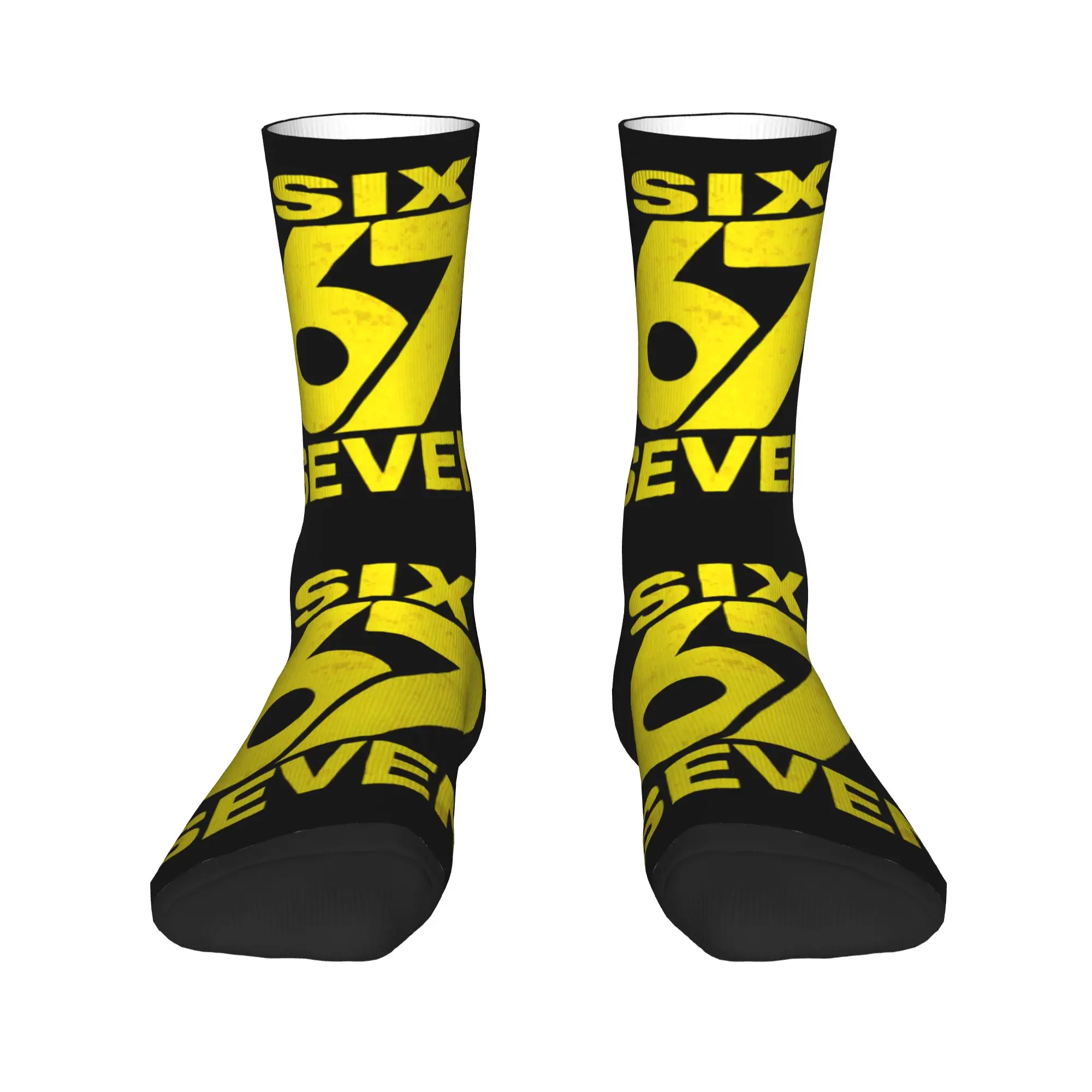 

67 Six Seven 6 7 Funny Italian Brainrot Gaming Men Women Crew Socks Unisex Cute 3D Printing Dress Socks