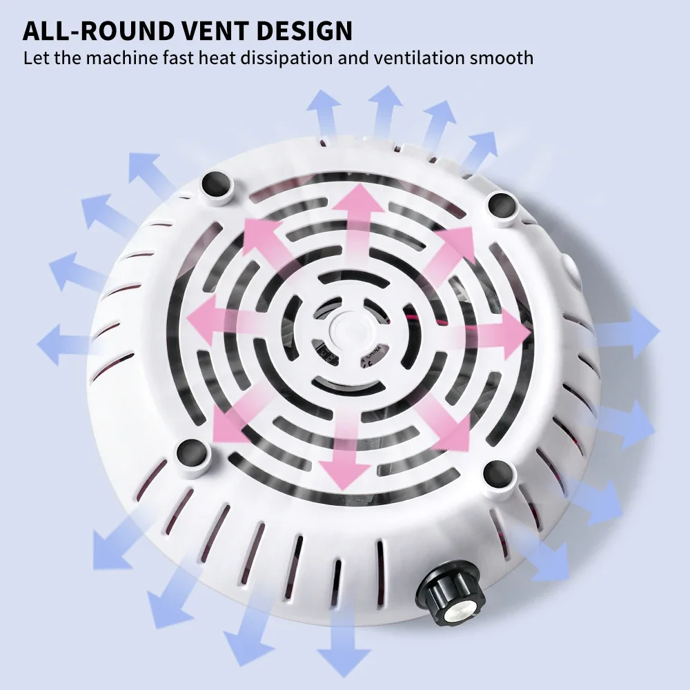 Collecteur de poussière d'ongles à Super aspiration 45000 tr/min, extracteur de poussière d'ongles puissant, ventilateur de manucure pour Nail Art, aspirateur et filtre