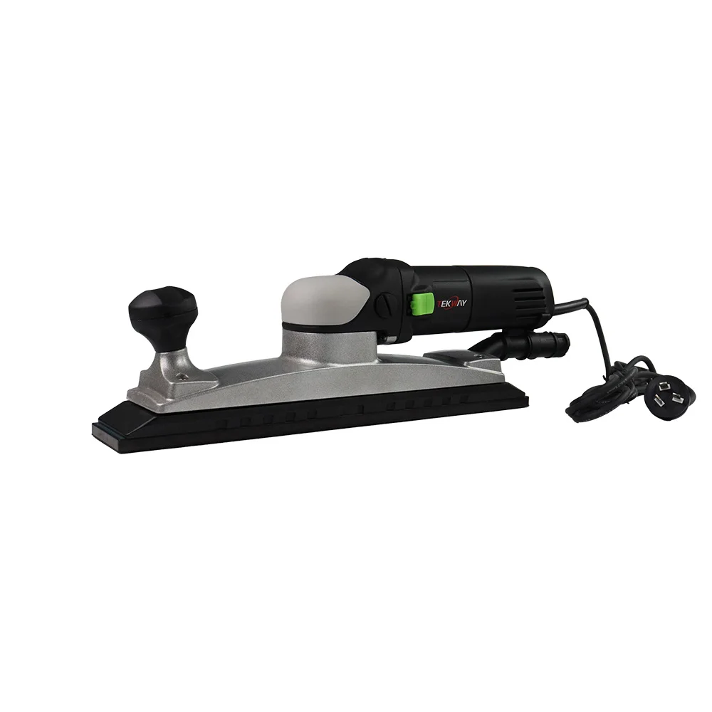 Hot Sale 70x400mm Central Vacuum Orbital Sander 800W Electric Variable Speed Square Long Base for Industrial Woodworking