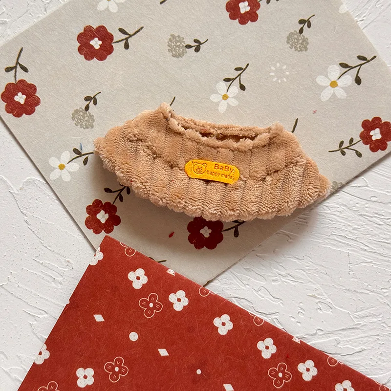 For Labubu Doll Clothes L058 Wide Fleece Fisherman Hat Suitable For First Second And Third Generations 17cm Labubu Clothes