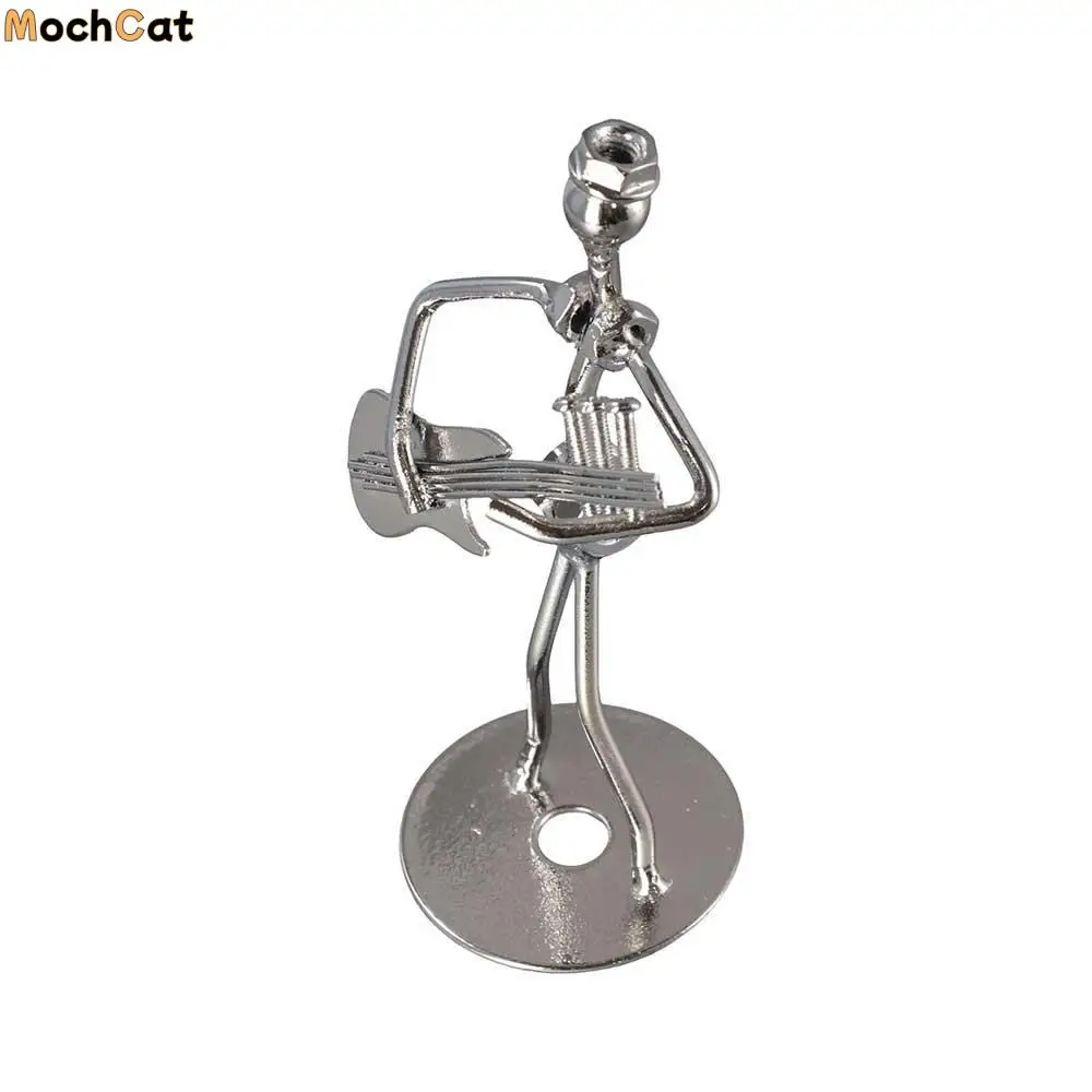 

Metal Musical Home Decor Crafts Statue Birthday Gift Figurine Ornament Band Sculpture Music Band Music Man Figurine