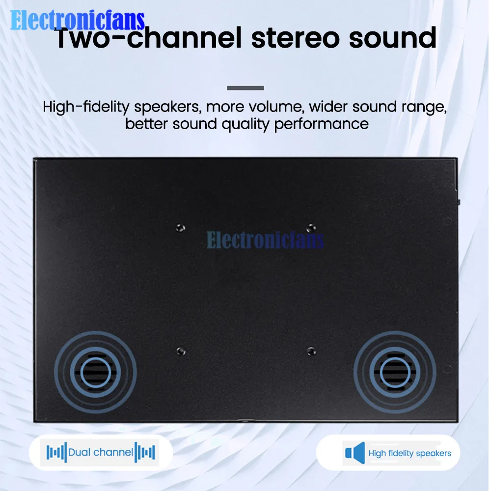 10.1inch LCD Capacitive Touch Screen 1280X800 IPS Display Type-C Interface Dual Channel Stereo Module for Raspberry Pi 3B/4