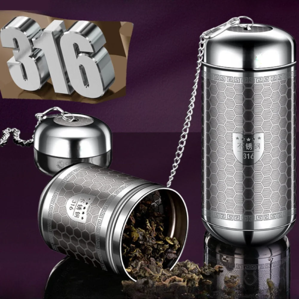 316 Stainless Steel Tea Infuser Teapot Tray Spice Tea Strainer Herbal Filter Kitchen NEW Teaware Accessories Free Shipping Items