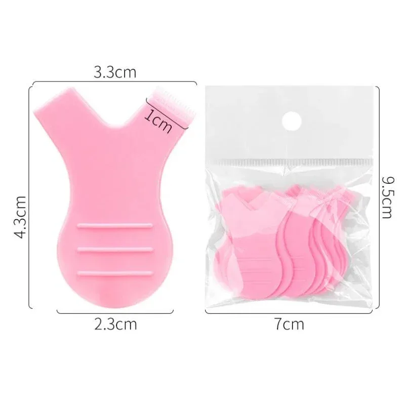 10 قطعة ماكياج رمش فرش قابلة لإعادة الاستخدام البلاستيك نظيفة مشط Y شكل رمش رفع بكرة الشعر العين لاش تمديد بيرم رمش أدوات