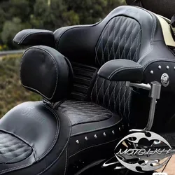 For Indian 14-up Chief Roadmaster Chieftain Springfield Adjustable Plug In Driver Rider Backrest Pad Motorcycle Accessories