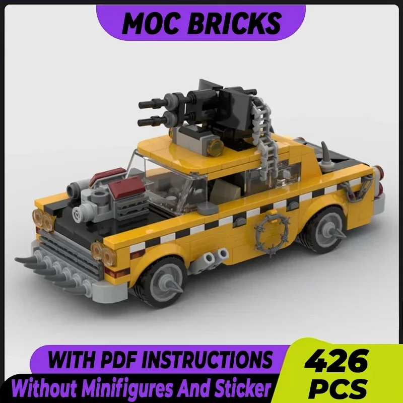 

Модель городской автомобиль Moc, строительные кирпичи 1975 A11, технология такси Апокалипсиса, модульные блоки, подарки, рождественские игрушки, наборы «сделай сам», сборка