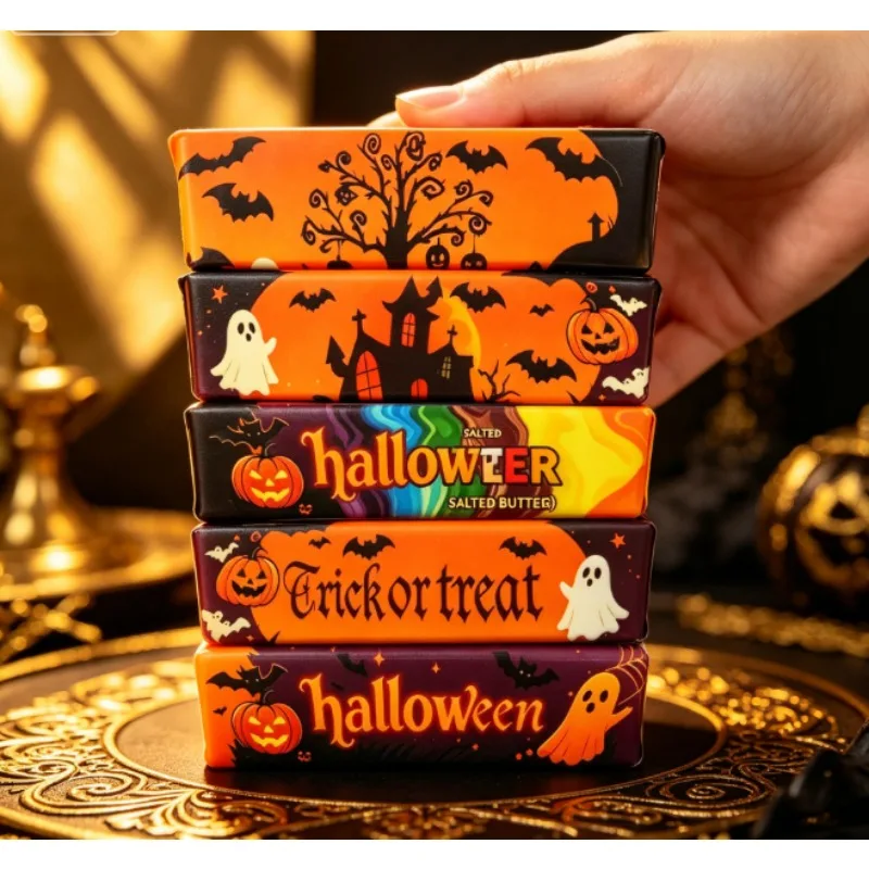 Halloween Sonderedition Squishy Anti-Stress-Spielzeug Simulierte Butter Stressabbauender Fidget Squishy Ball Entspannendes Geschenk für Partys
