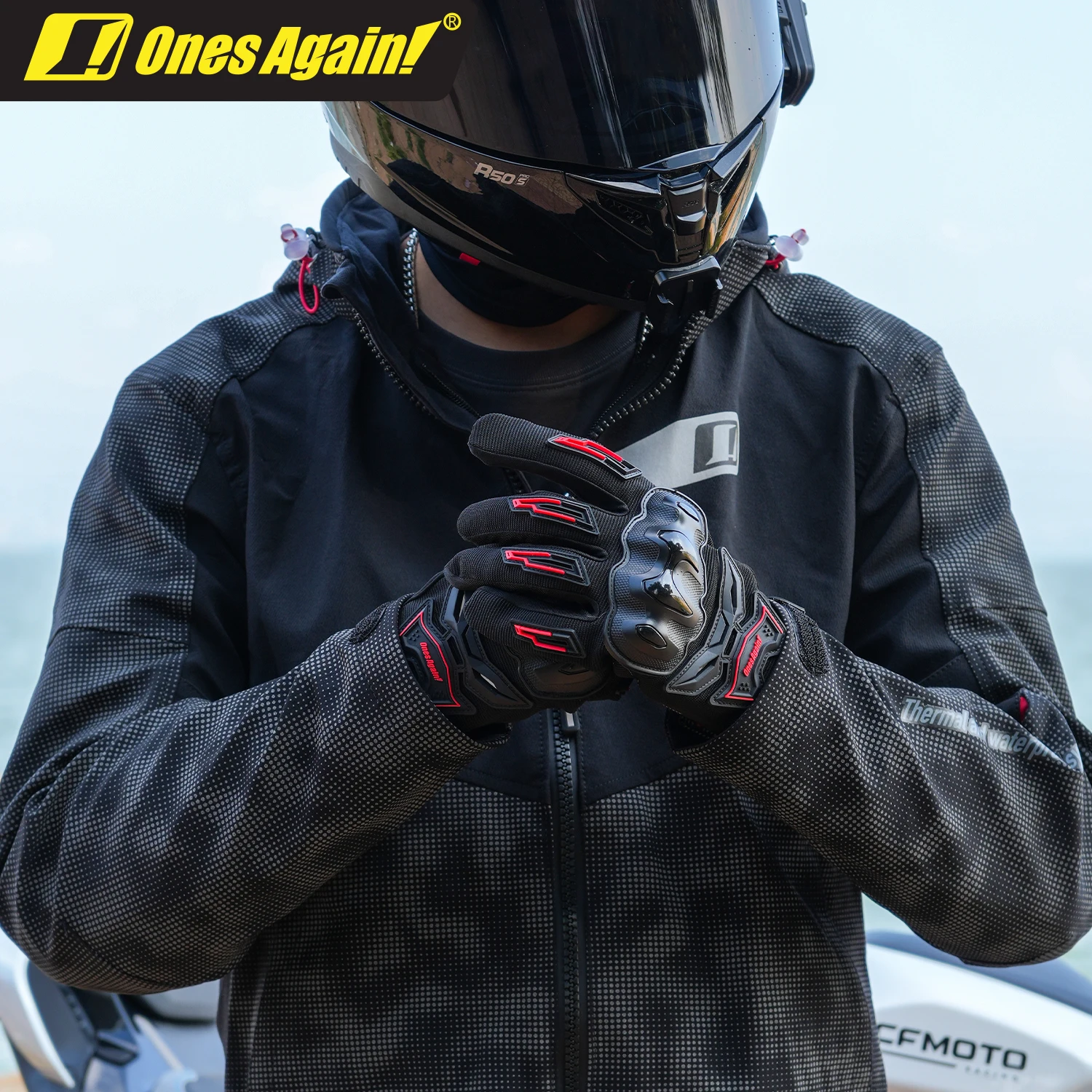 Summer thin motorcycle riding gloves, anti-slip, breathable, abrasion-resistant, all-season universal gloves for men and women.