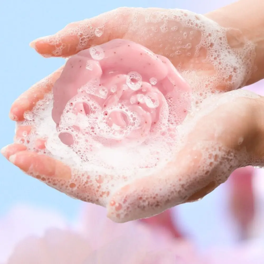 

2025 Flower Shape Nicotinamide Soap Whitening Skin Lightening Cherry Blossom Soap Aroma Handmade Fragrant Soap