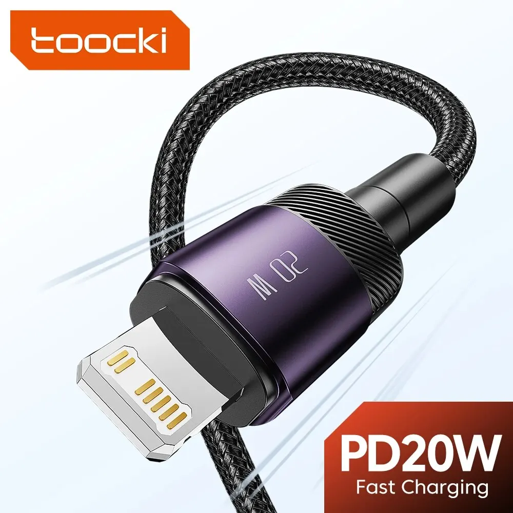 Toocki PD 20W USB C na lightnin kabel pro iPhone 15 14 13 12 11pro pro XS 8 typ C na blesk kabel datový drát rychle nabíjení kabel