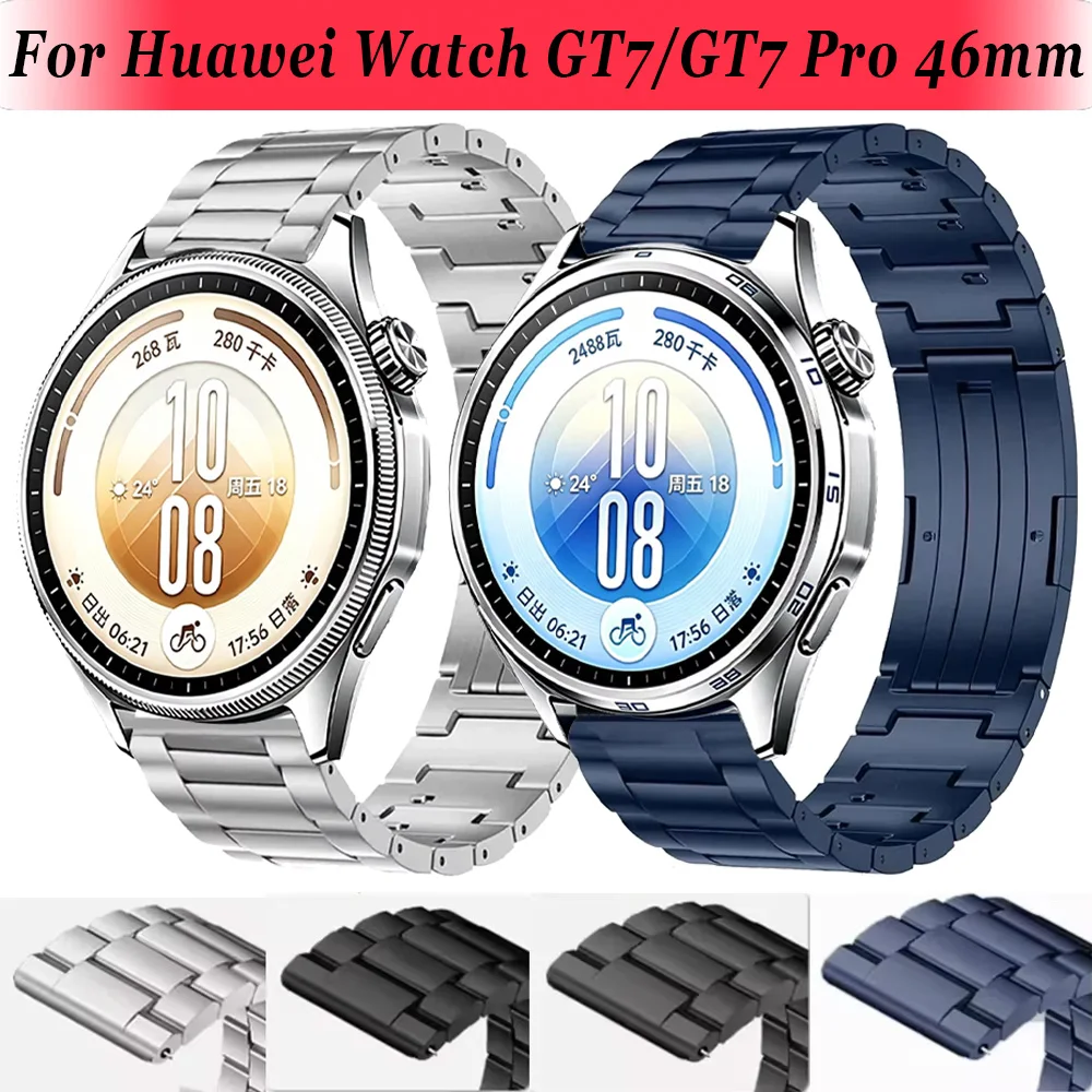 20mm 22mm Titanium Strap For Huawei Watch GT7/GT7 Pro GT6-5-4 GT6 Pro 46mm High Quality Watchband For Huawei Watch 6 5 46mm Belt