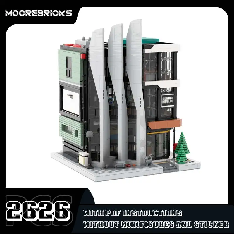 MOC-129253 De Kantoorbouwstenen Model Diy Kleine Deeltjes Bakstenen Modulaire Architectuur Speelgoed Kinderen Verjaardagscadeau