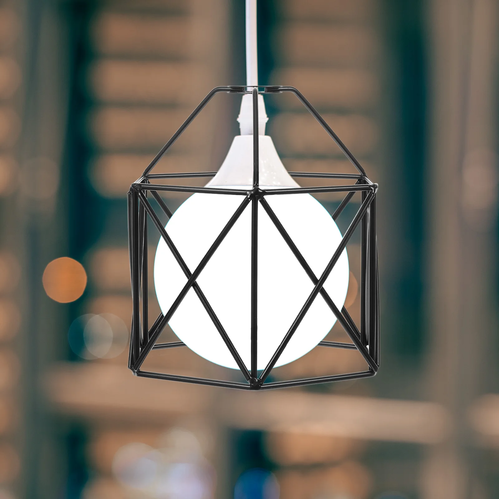 

Retro Bird Cage Wall Light Industrial Shade Metal Lampshade Decor Lighting Iron Mesh Ceiling Modern Pendant