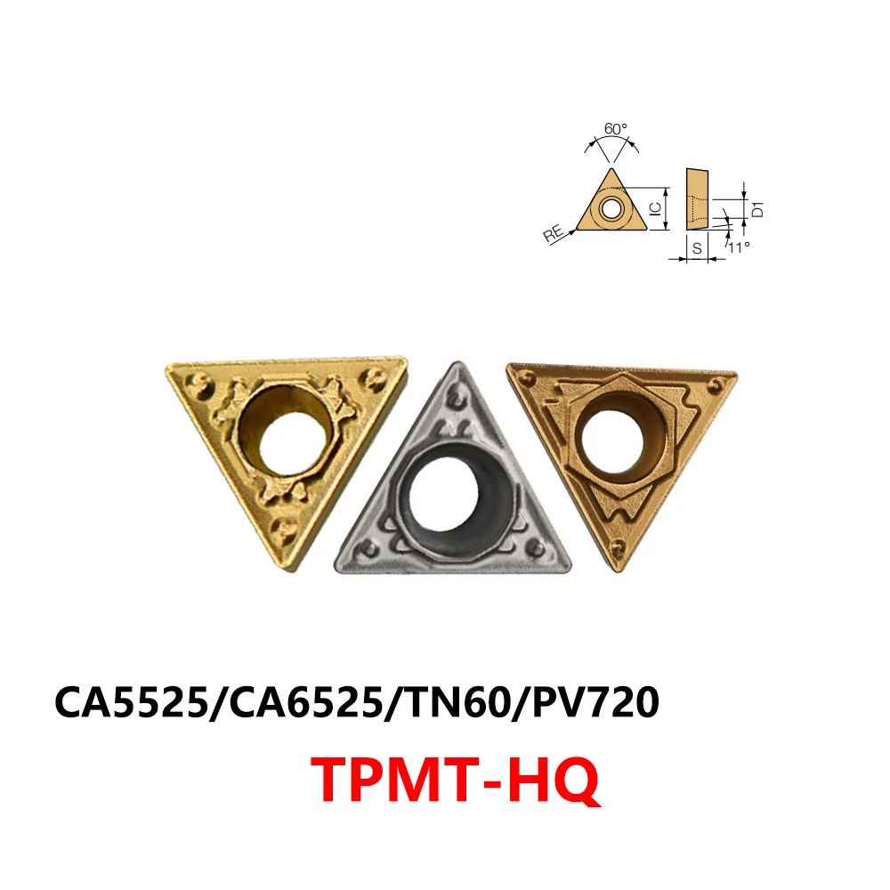 

Original TPMT TPMT090202 TPMT090204 TPMT110304 TPMT110308 TPMT160304 HQ CA5525 TN60 PV720 Carbide Inserts Tools Holder CNC Lathe