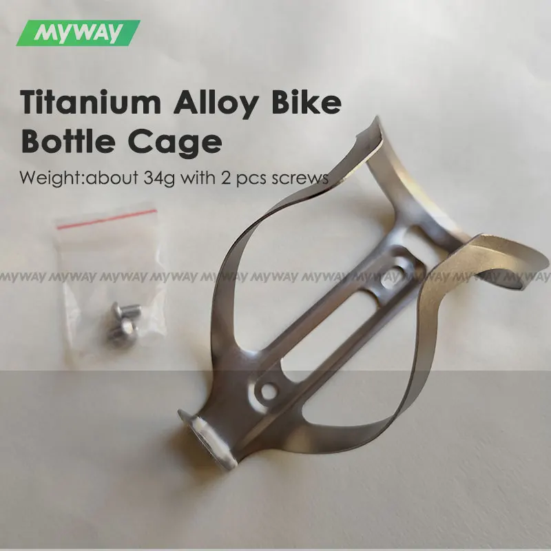 

Titanium Alloy Bicycle Bottle Shelf, Road Bike Water Bottle Cage Holder, MTB, Gravel Cycling Accessory, Cup Holder