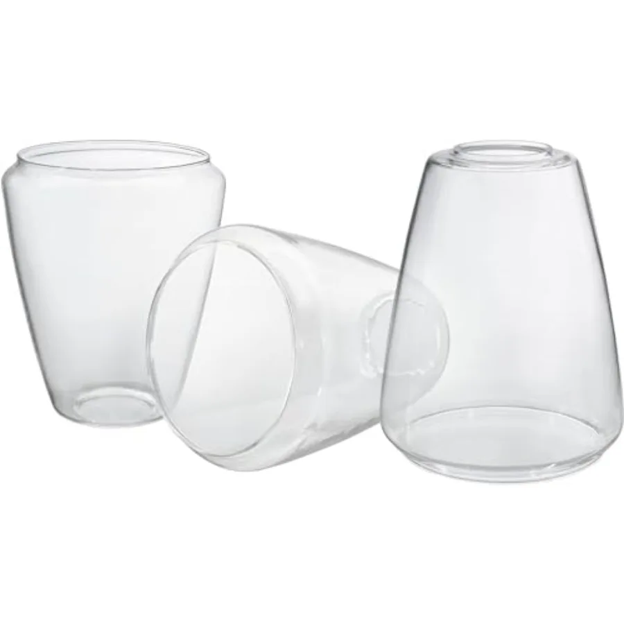 

23524-60-3A Glass Shade for Lighting Fixture Pendant Vanity Wall Light Size: 5" D x 6-1/4" H Set of 3